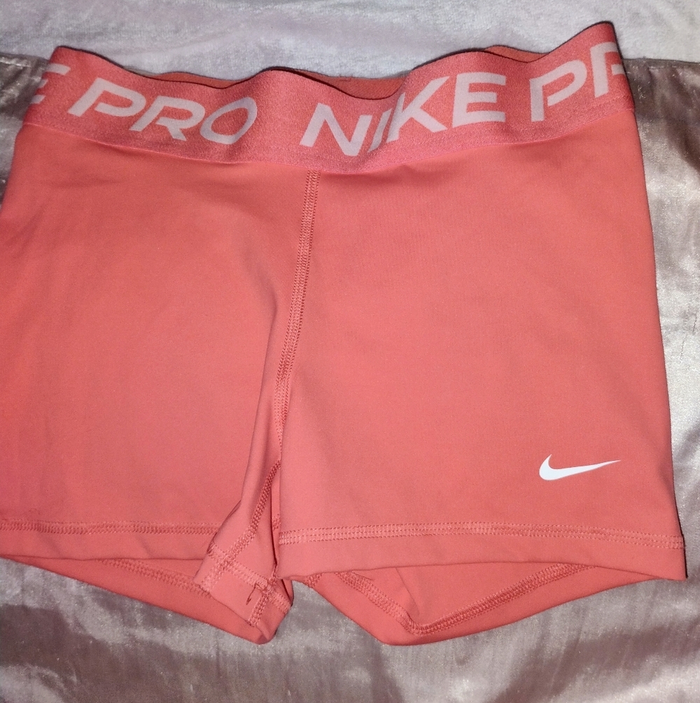 Nike Pros, Women's Athletic Shorts in Coral